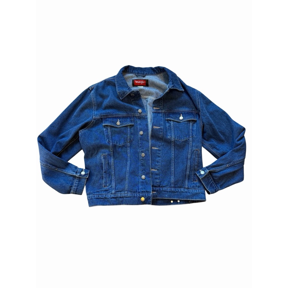 Wrangler Hero Denim Jacket Cotton Western Outdoor Barn Country Rugged Size‎ L